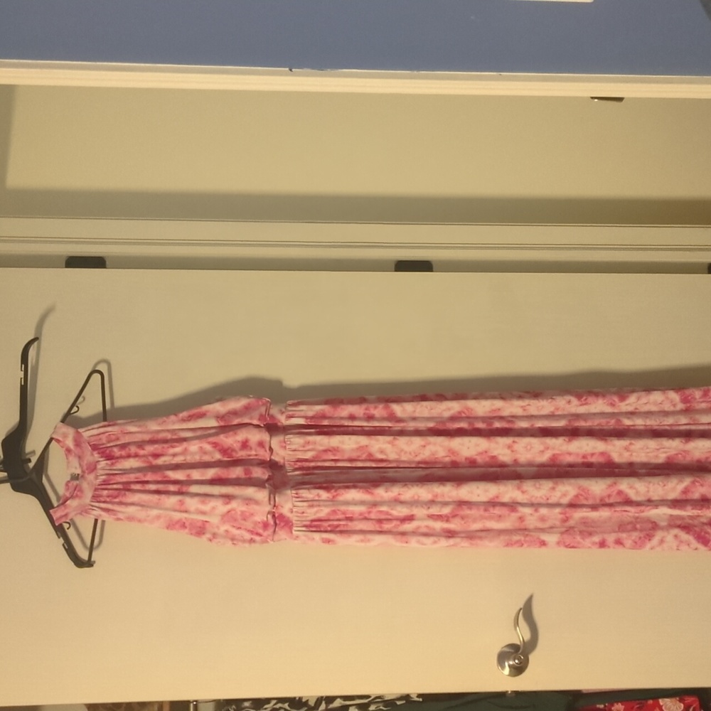 Floor length. Summer maxi dress